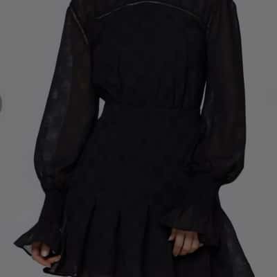  Designer Brand Steve May Size S Mini Dress Black  