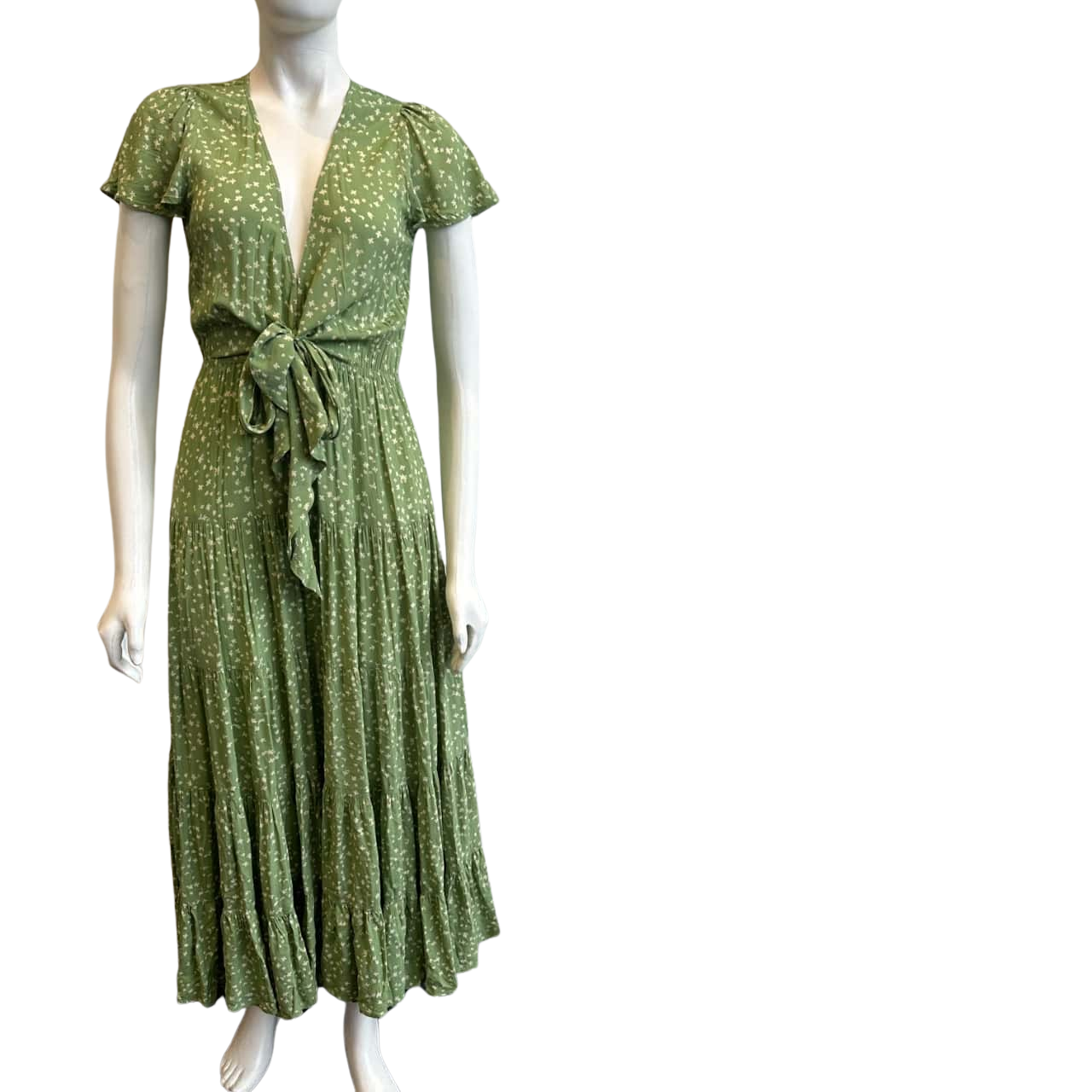 green emerald velvet dress Kivari Salome Maxi Dress Xs main image 1