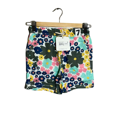 Cotton On Girls Size 7 Blue Floral Shorts 