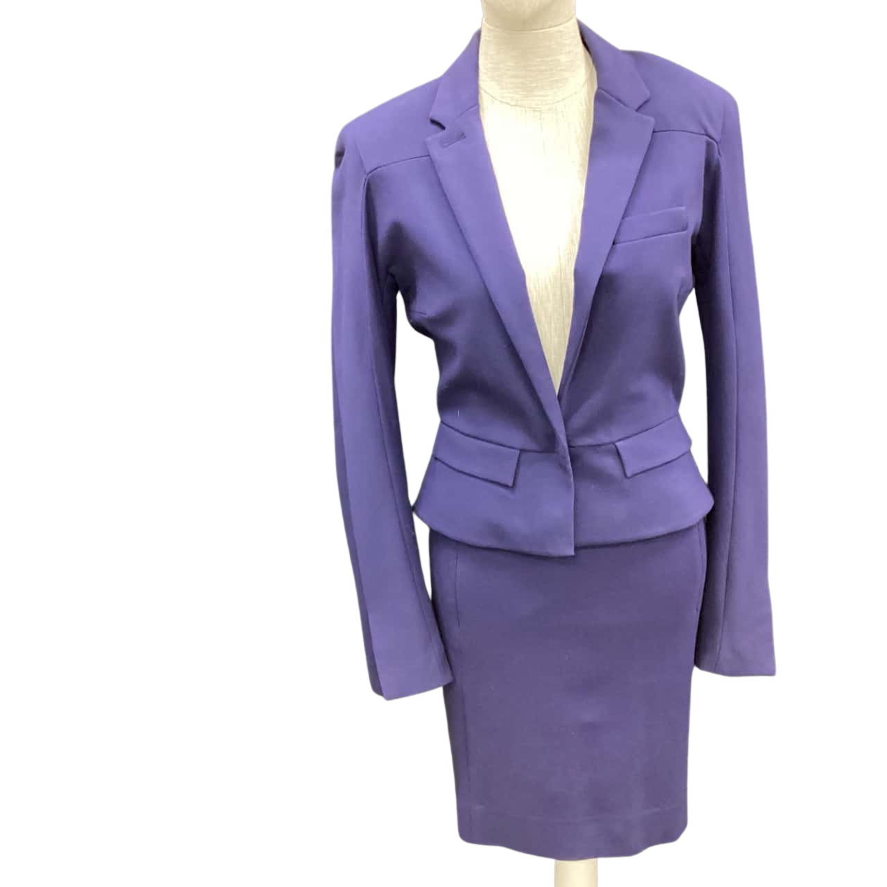 Diane Von Furstenberg Womens Size 4 Purple Skirt and Jacket Set(s)