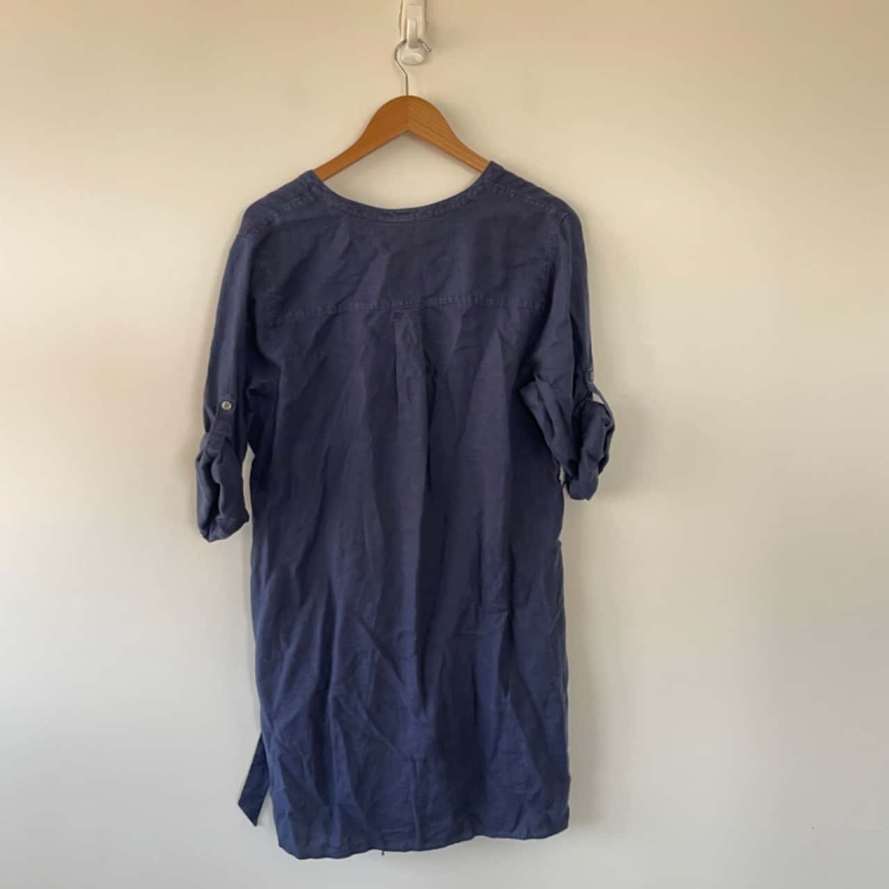 Tommy Bahama Deep Ocean Two Palms Shirt Linen Dress Size 12 / L (s) - New  With Tags | Salvos Stores