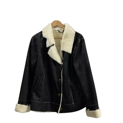  Womens  Size 18 Aucology black coat 