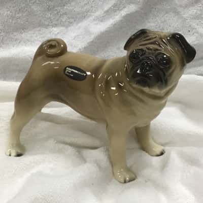 Vintage Coopercraft Pug dog Figurine made in England