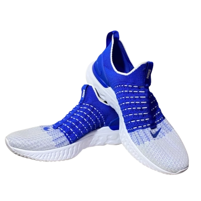Nike Blue React Phantom Run Flyknit 2 Sneakers Size 41