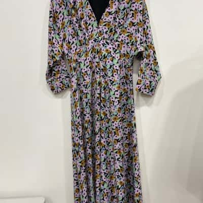 Grace Willow Womens  Size 12 Long Sleeve Dress / Midi Dress Floral / Multicoloured 