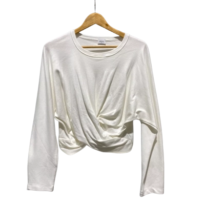 Sheike Womens  Size 14 Long Sleeve Cropped Top White 