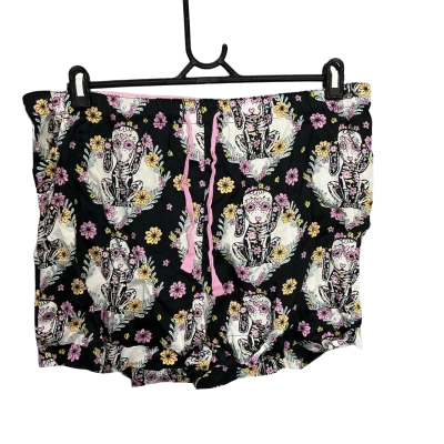 Peter Alexander Womens  Size XL Pyjama Shorts Black  / Pink  / White 