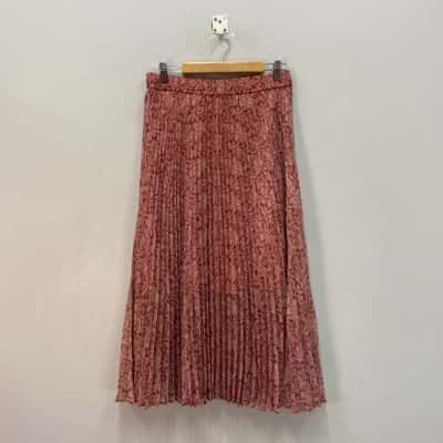 Forever New Womens  Size 10 Maxi Skirt / Pleated Skirt Pattern 