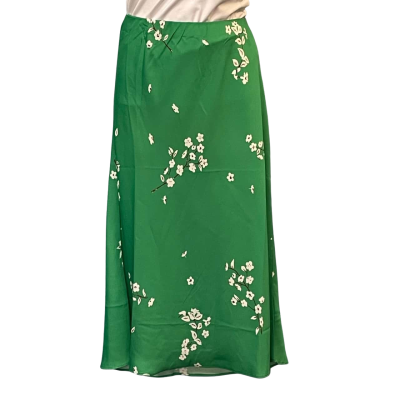 Billabong Womens Size 14 A-Line/Midi Skirt Floral/Green/White