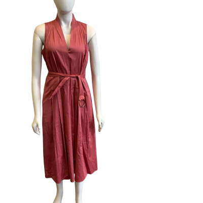 BNWT David Lawrence Women's Size 10 Claudette Cotton Dress Petal 