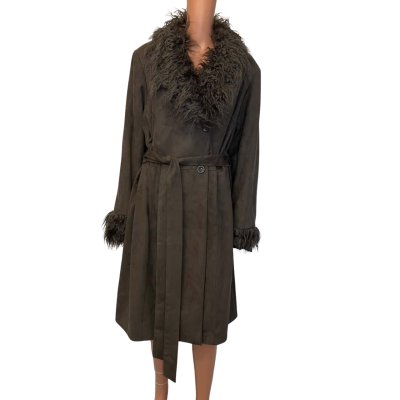 City Chic Womens  Size M Trenchcoat Mocha 