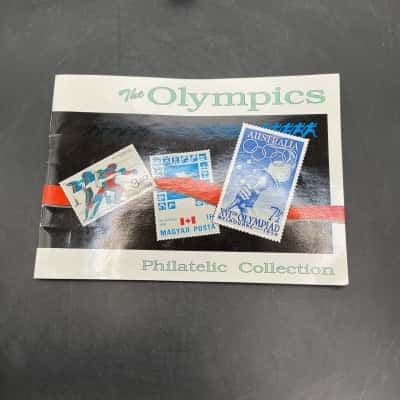 The Olympics 27 Page Stamp Book incomplete 