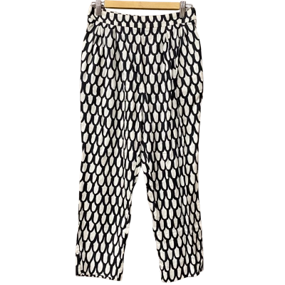 Marimekko Womens Size 36 Black/Cream Pattern Pants 