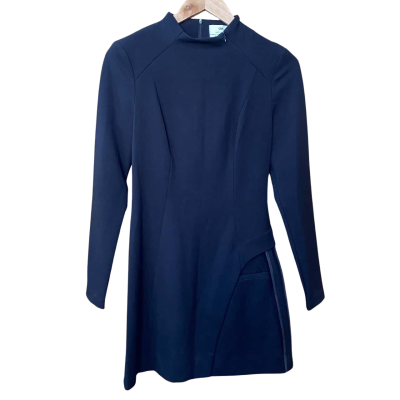 Cue Black Asymmetrical Dress Size 8