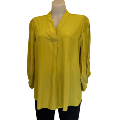 Philosophy.  Chartreuse Blouse   Size 8 