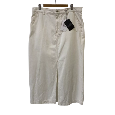 Witchery Womens  Size 16 Denim Skirt White 