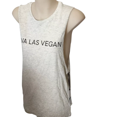 Material Witness - Limited Edition Viva Las Vegan Muscle Tank BNWT   RRP $59.00