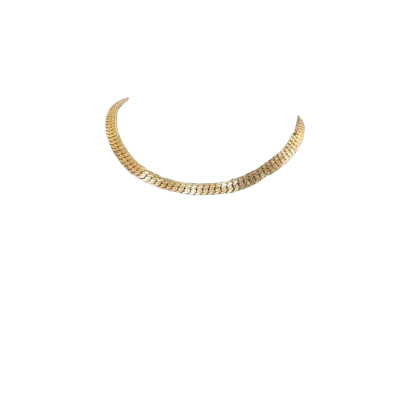 Gold Pleated Choker