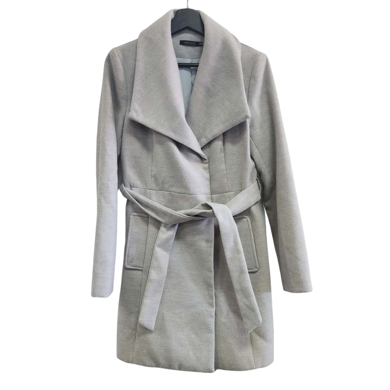 Portmans Womens Size 12 Trench Coat Grey (s)