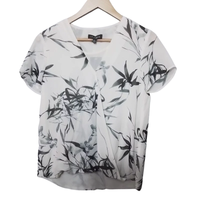 Liz Jordan Womens  Size S Workwear Top Black  / White 