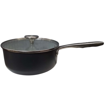 Crumble Cookware Non-stick Ceramic Sauce Pan (Dark Grey)