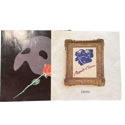 Phantom Of The Opera/Aspects Of Love Theatre Libretto - West End, London