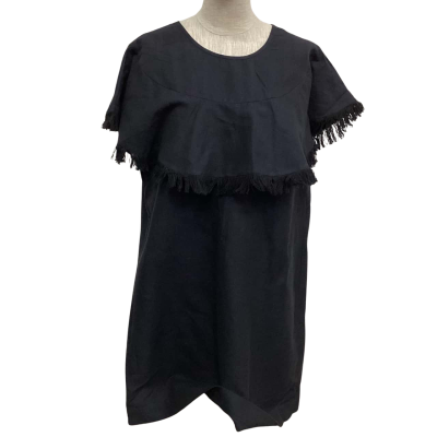 Gorman Linen Shift Dress Size 14 Black  