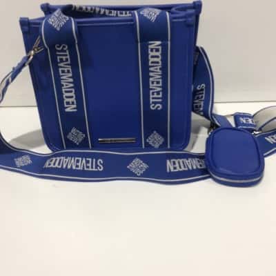 Steve Madden Womens Tote Bag Blue 