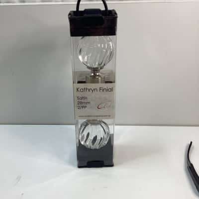 Kathryn Finial Glass Ball Curtain Ends