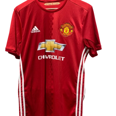Adidas Manchester United Chevrolet Sponsor Mens  Size M Short Sleeve T-shirt Red 