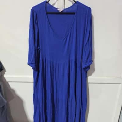  Annalisa Womens  Size 46 Casual Dress Blue 