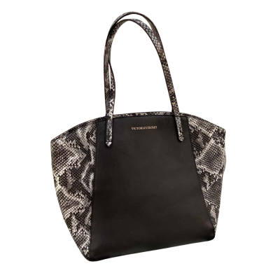 Victoria's Secret Womens Snake Print Handbag Black / White 