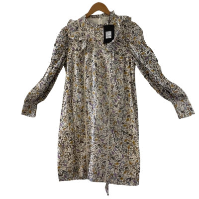 Witchery Women's Trim Thalia Print Dress Size 12 Multicoloured Long Sleeve Formal (**Brand new**  with tag $169.95)