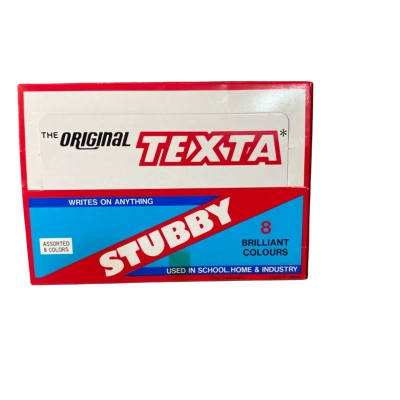 Vintage Box of Stubby Texta Permanent Markers