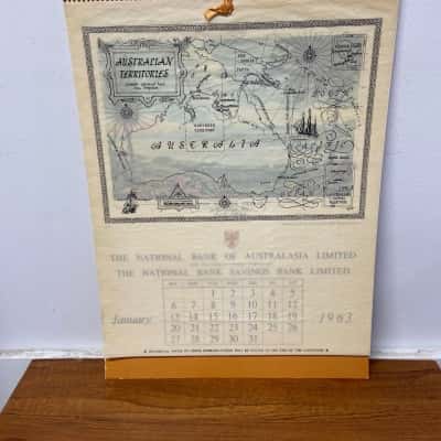 Vintage assorted NAB calendars 1957, 1958, 1959, 1960, 1961 & 1963