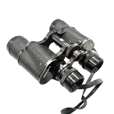 Super Optic 7x35 Field Binoculars 7° FOV Well Used But Nice Clear Optics - Need A Good Clean