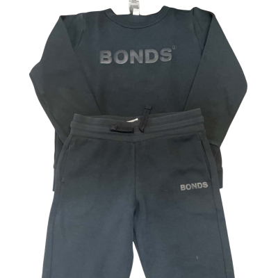 BONDS Kids Black Winter Tracksuit Top Size 6/Pants Size 5