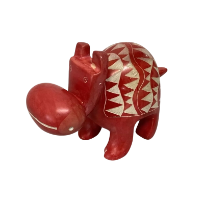Hand Carved Soapstone Hippo