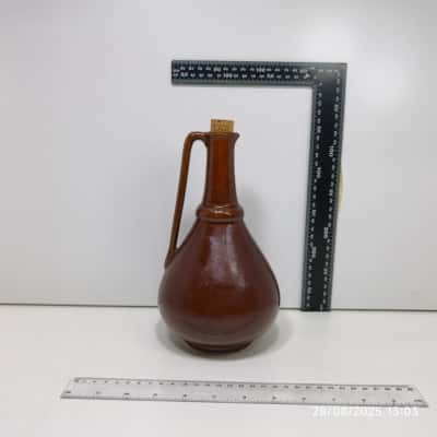 Brown Ceramic Jug Pourer Pitcher Brown Earthy 