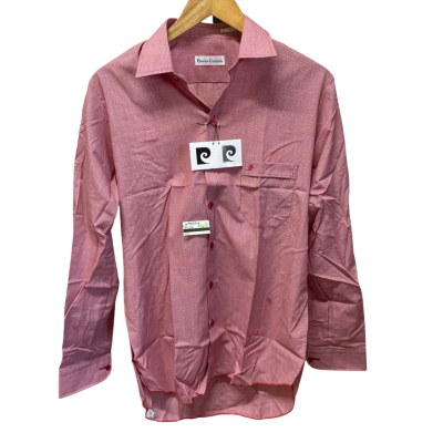 BRAND NEW - Pierre Cardin Long Sleeve Shirt - Mens - Size 39 - Peach / Pink  / Red 