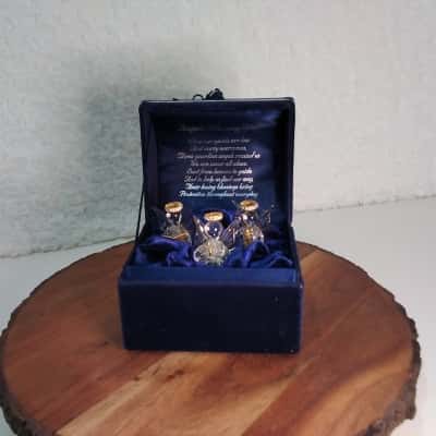 Fashion Forty Inc. Worry Music Box - Swarovski Crystal 18k Gold Plated Angels