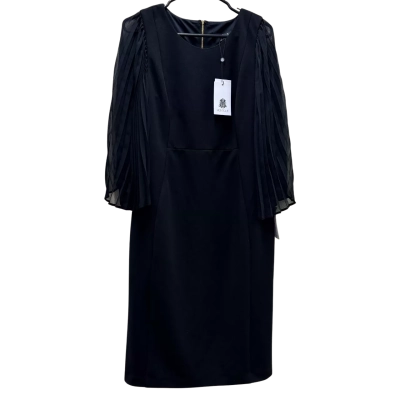 Montique Black Midi Long Sleeve Dress Size 14