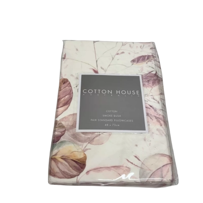 Cotton House Set of 2 Standard Pillowcases *New*