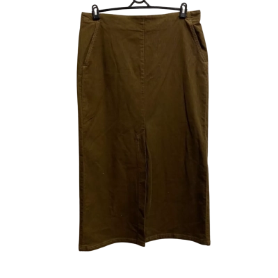  N. Premium Collection Womens  Size 12 A-Line Skirt Brown 