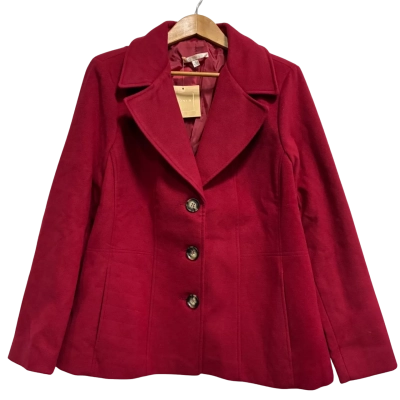 Noni B, Womens, Size 16, maroon winter coat 