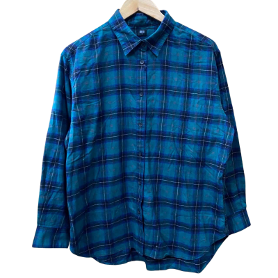 Uniqlo Dark Green Tartan Shirt Size M