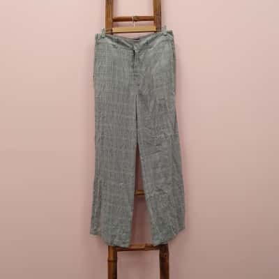 Dickies Women's Size 12 Pearland Plaid Wide Leg Pants - New With Tags 