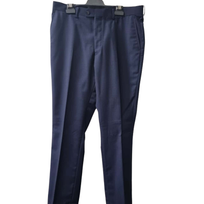 Oxford Men's Size L Dress Pants Navy Blue / Pattern 