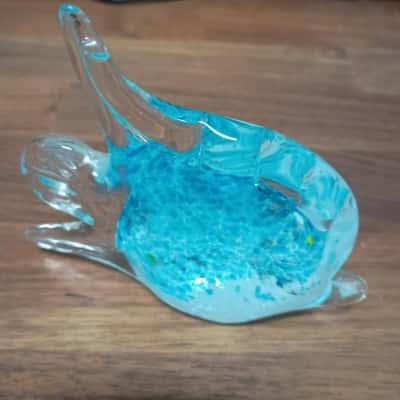 Colourful Glass Fish Paperweight