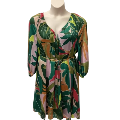 Veronica Maine Womens  Size 14 Midi Dress Multicoloured 